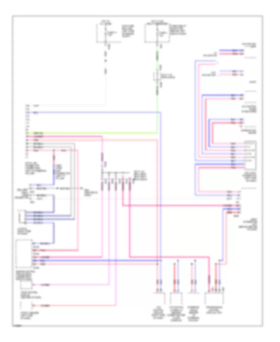 Электросхема линии передачи данных CAN для Subaru Forester XT Limited 2009