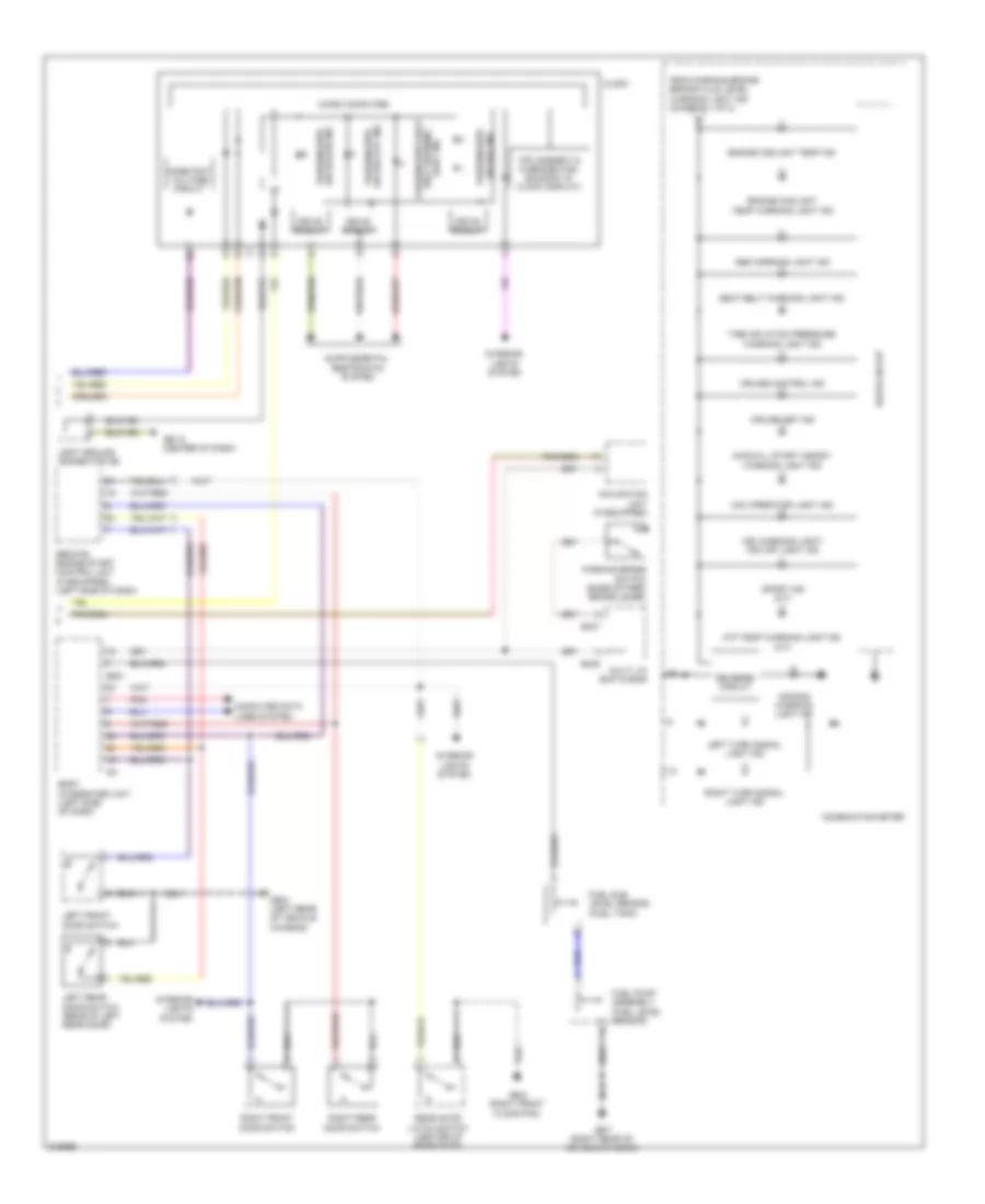 Электросхема панели приборов (2 из 2) для Subaru Forester XT Limited 2009