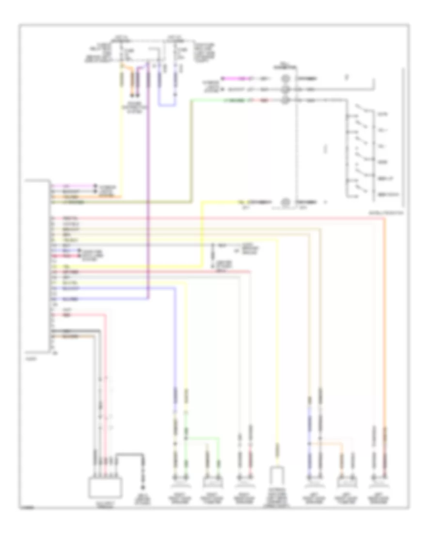 Электросхема магнитолы, без Навигация для Subaru Forester XT Limited 2009