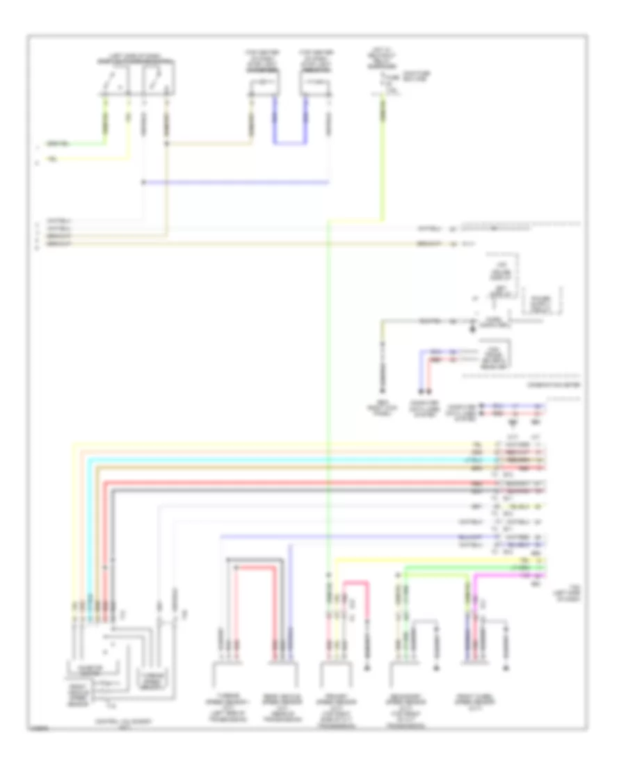 Электросхема системы круизконтроля (2 из 2) для Subaru Legacy R Limited 2012