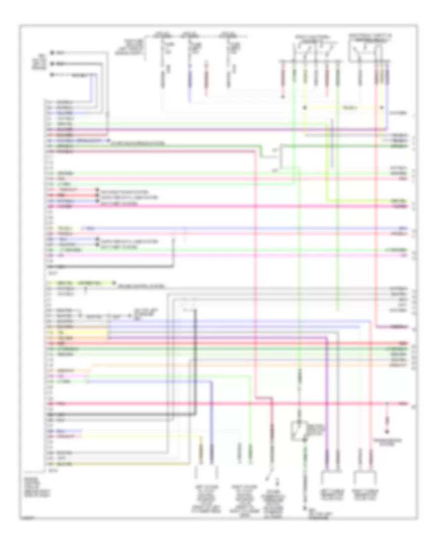 2.5L турбо, Электросхема системы управления двигателем (1 из 4) для Subaru Legacy GT 2006