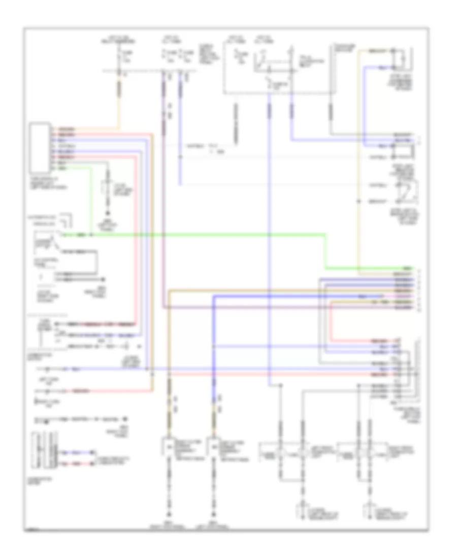 Электросхема внешнего освещения (1 из 2) для Subaru Outback Limited 2012