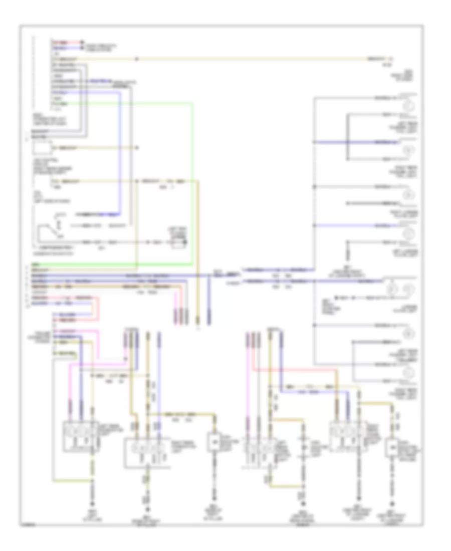 Электросхема внешнего освещения (2 из 2) для Subaru Outback Limited 2012