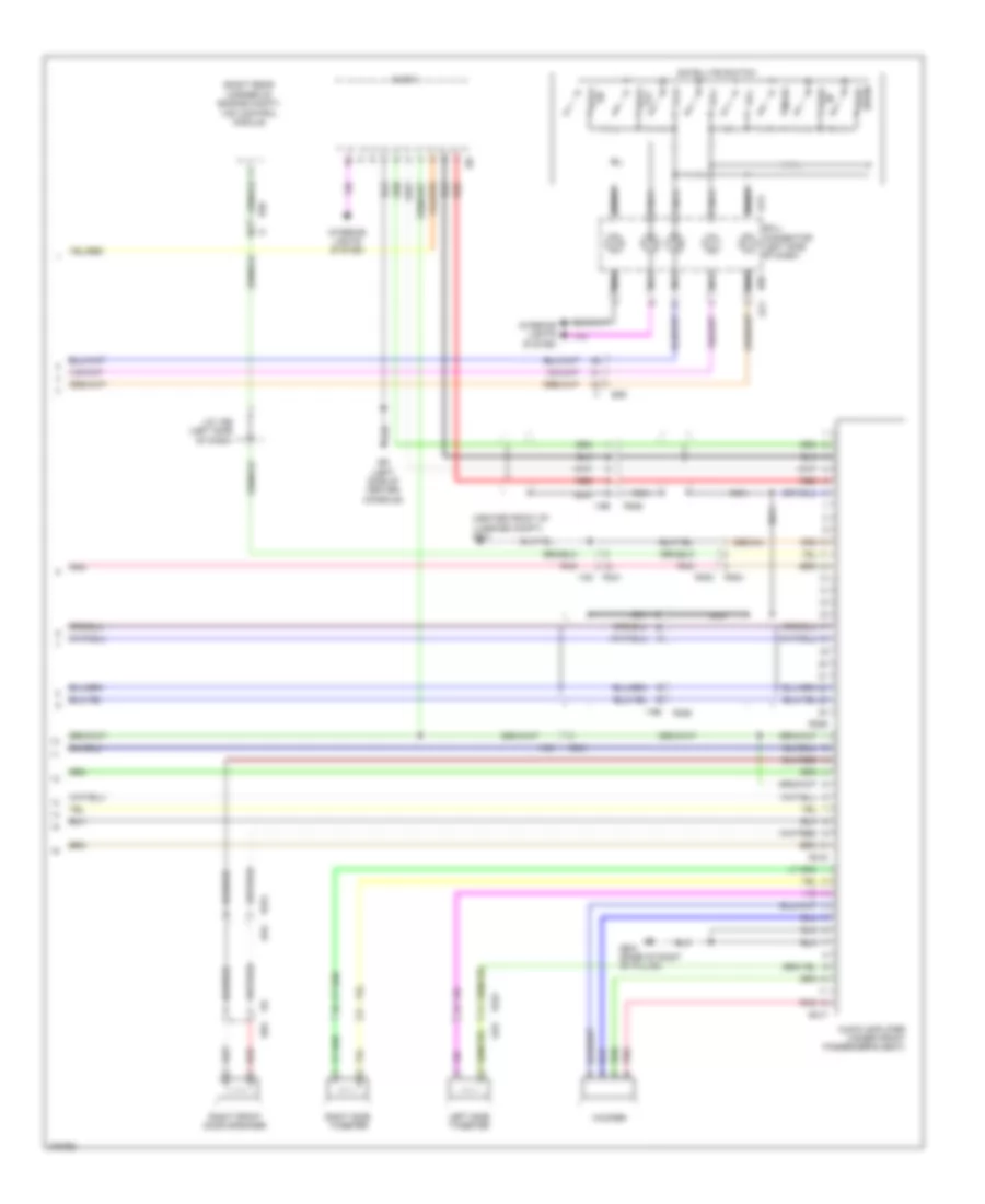 Электрсхема магнитолы. Премиум комплектация. (2 из 2) для Subaru Outback Limited 2012
