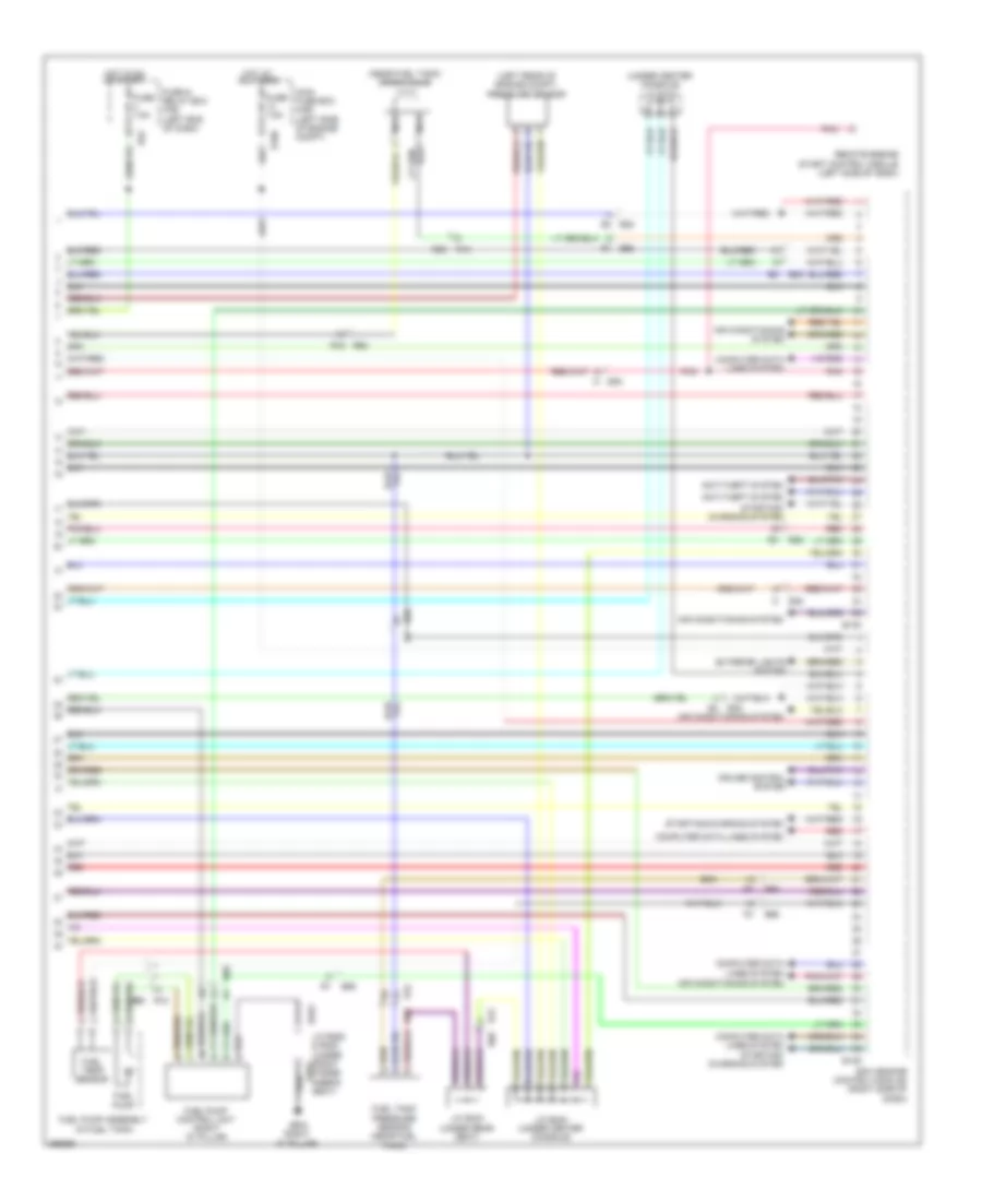 3.6L, Engine Performance Wiring Diagram (3 of 5) for Subaru Tribeca Limited 2012
