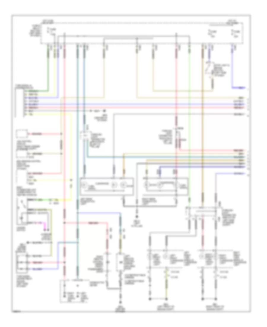 Exterior Lamps Wiring Diagram (1 of 2) for Subaru Tribeca Limited 2012