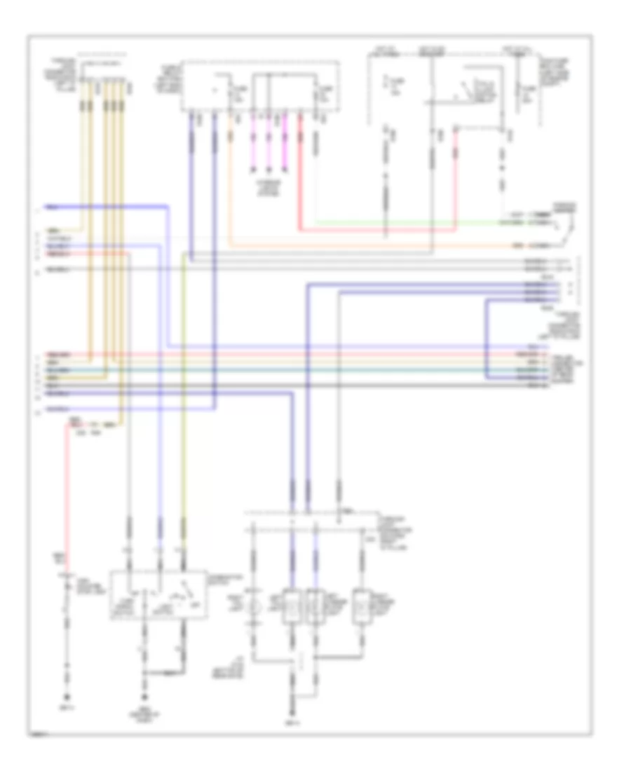 Exterior Lamps Wiring Diagram 2 of 2 for Subaru Tribeca Limited 2012
