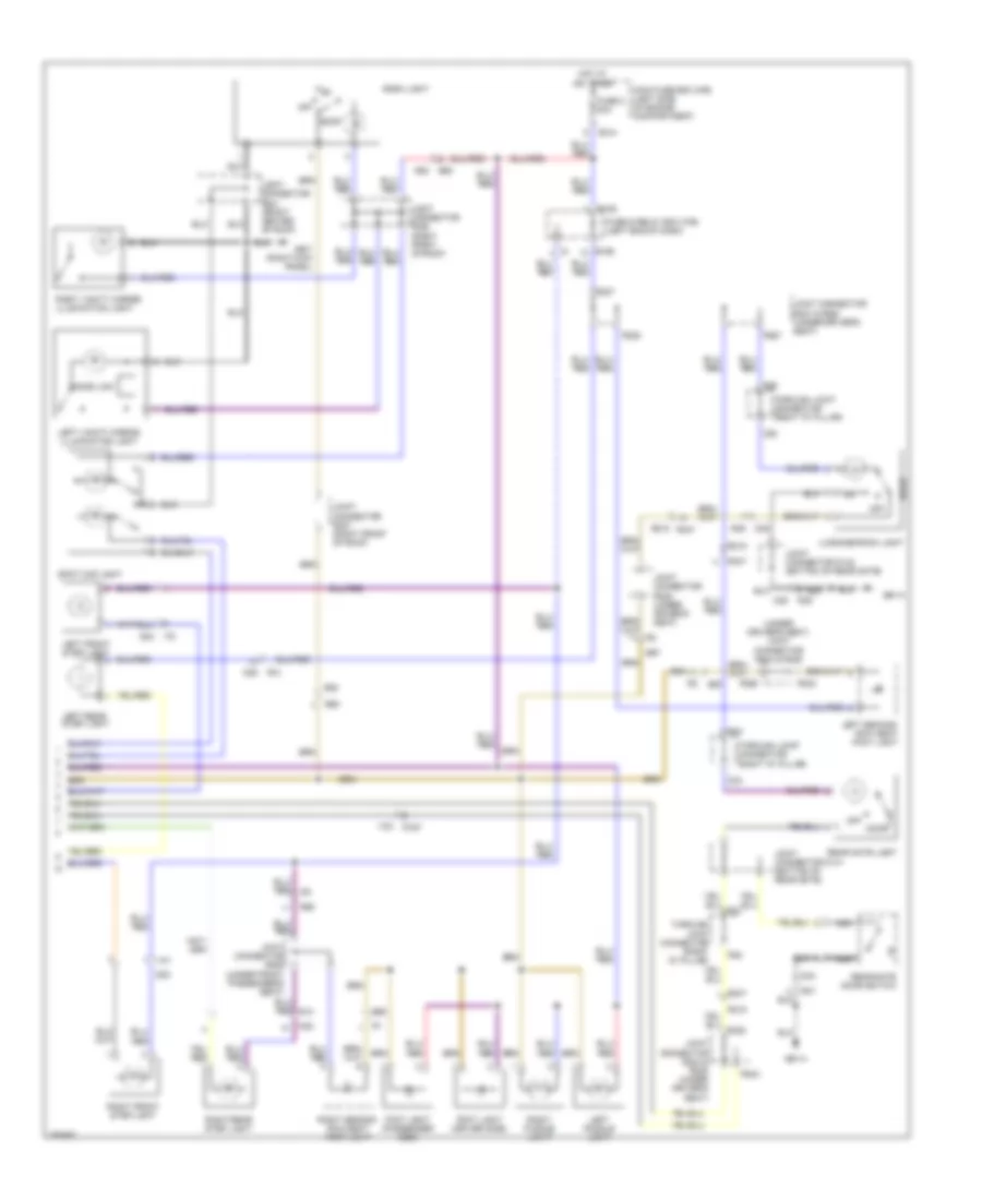 Courtesy Lamps Wiring Diagram (2 of 2) for Subaru Tribeca Limited 2012