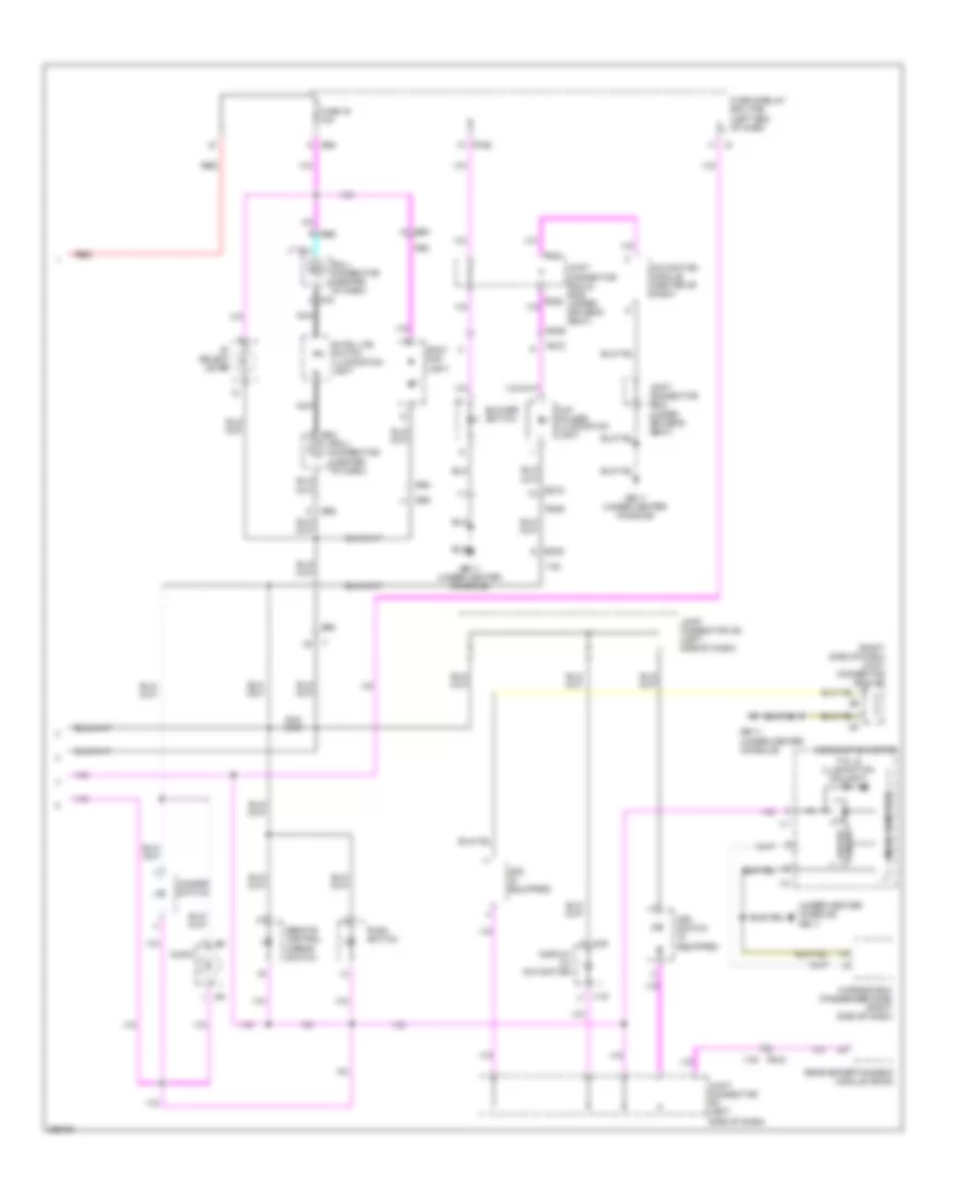 Instrument Illumination Wiring Diagram 2 of 2 for Subaru Tribeca Limited 2012
