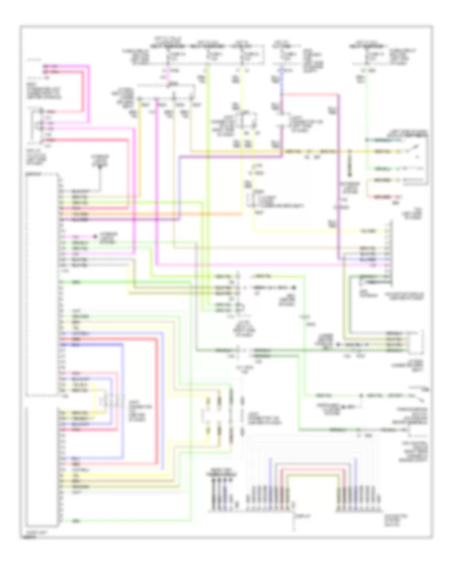 Navigation Wiring Diagram for Subaru Tribeca Limited 2012