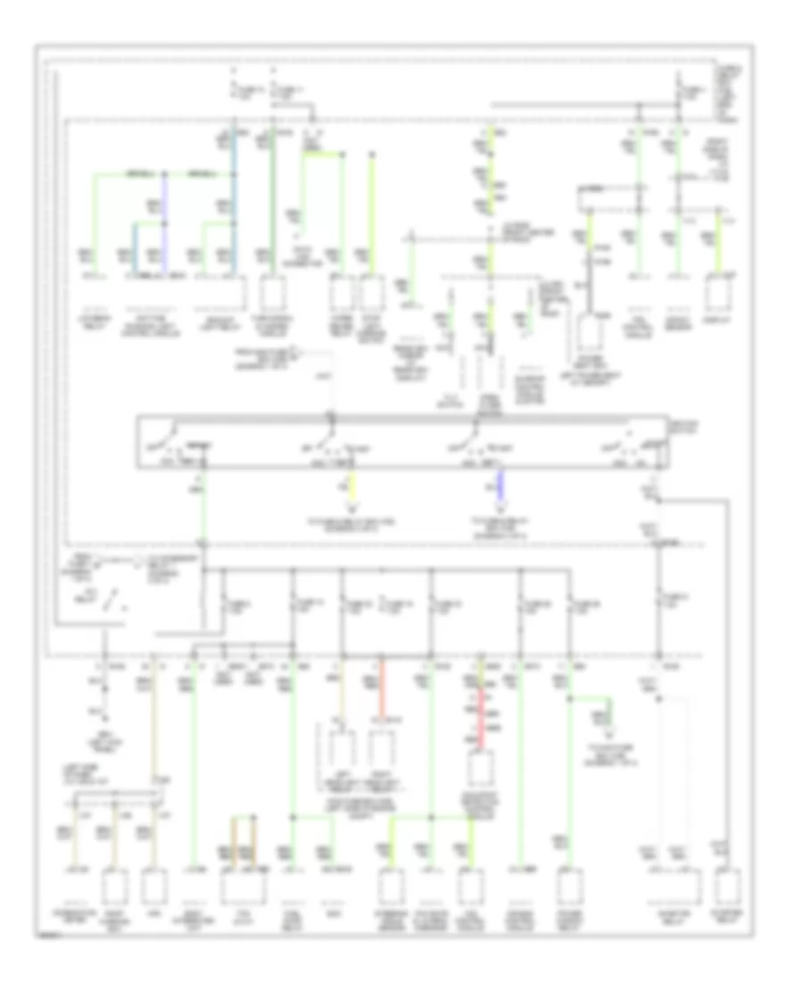 Power Distribution Wiring Diagram (2 of 4) for Subaru Tribeca Limited 2012
