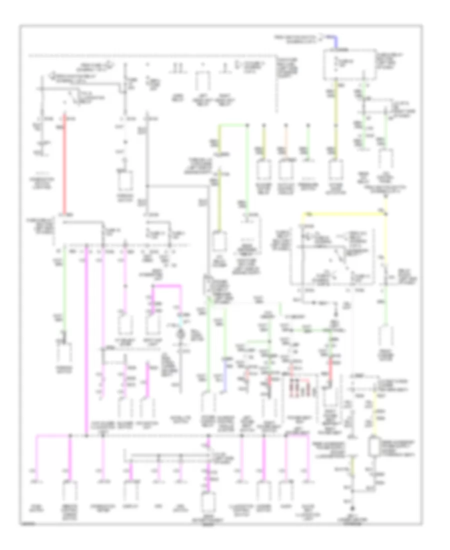 Power Distribution Wiring Diagram 3 of 4 for Subaru Tribeca Limited 2012