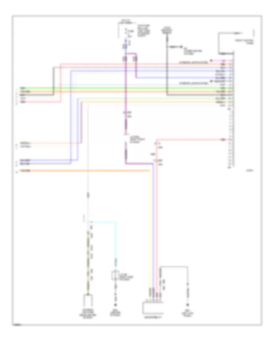 Premium Radio Wiring Diagram, with Hands Free (2 of 2) for Subaru Tribeca Limited 2012