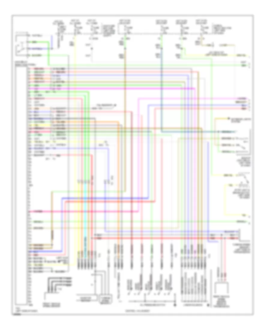 Transmission Wiring Diagram 1 of 2 for Subaru Tribeca Limited 2012