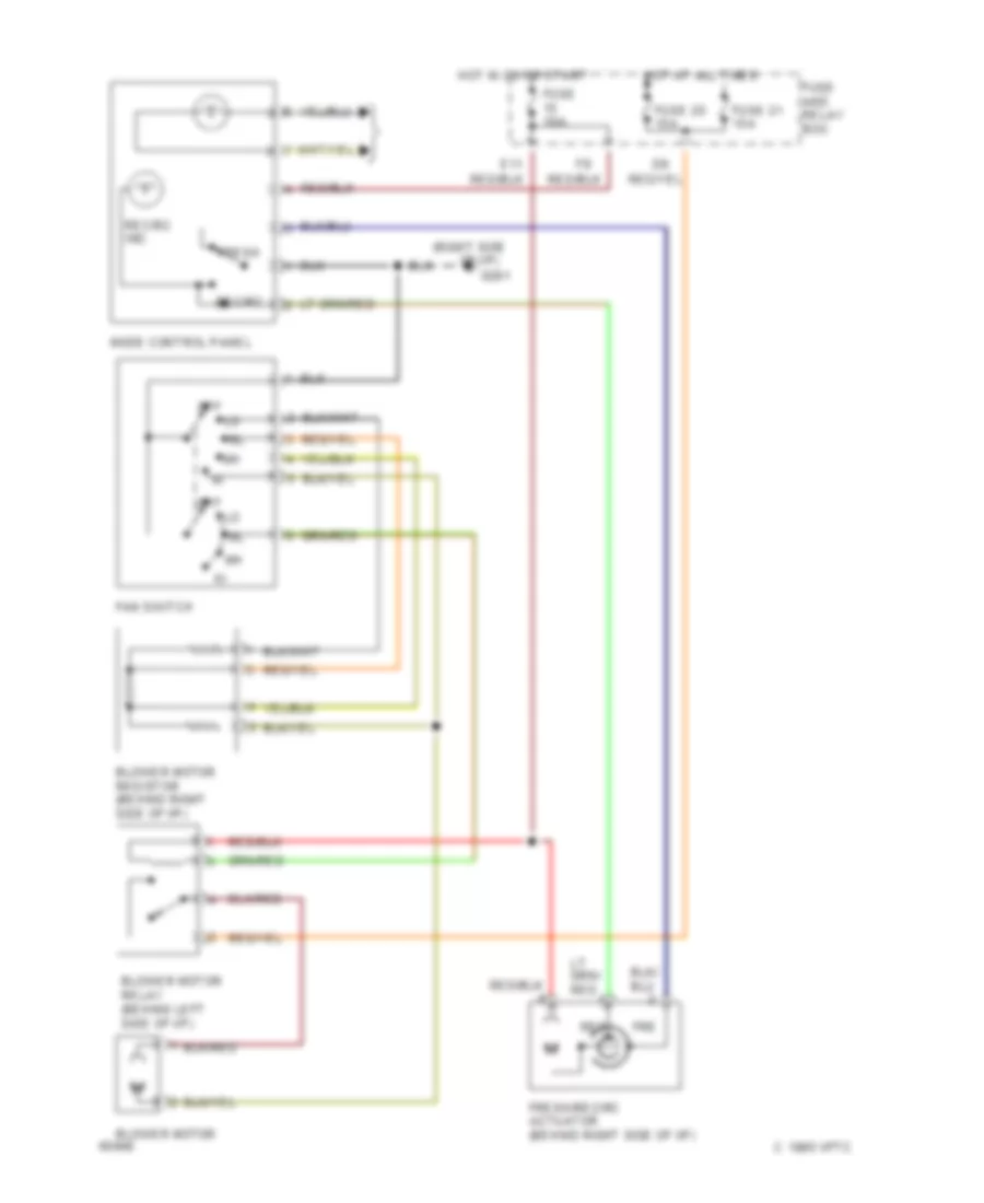 Heater Wiring Diagram for Subaru Impreza 1993