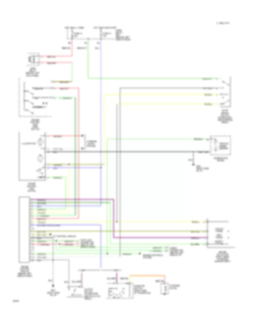 Cruise Control Wiring Diagram for Subaru Impreza 1993