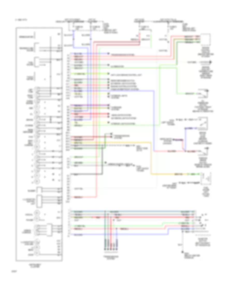 Instrument Cluster Wiring Diagram for Subaru Impreza 1993