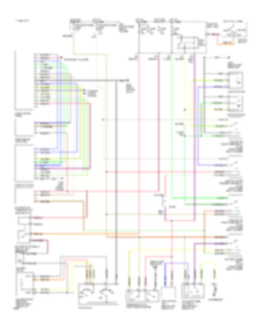 AC Wiring Diagram for Subaru Legacy Alpine 1994