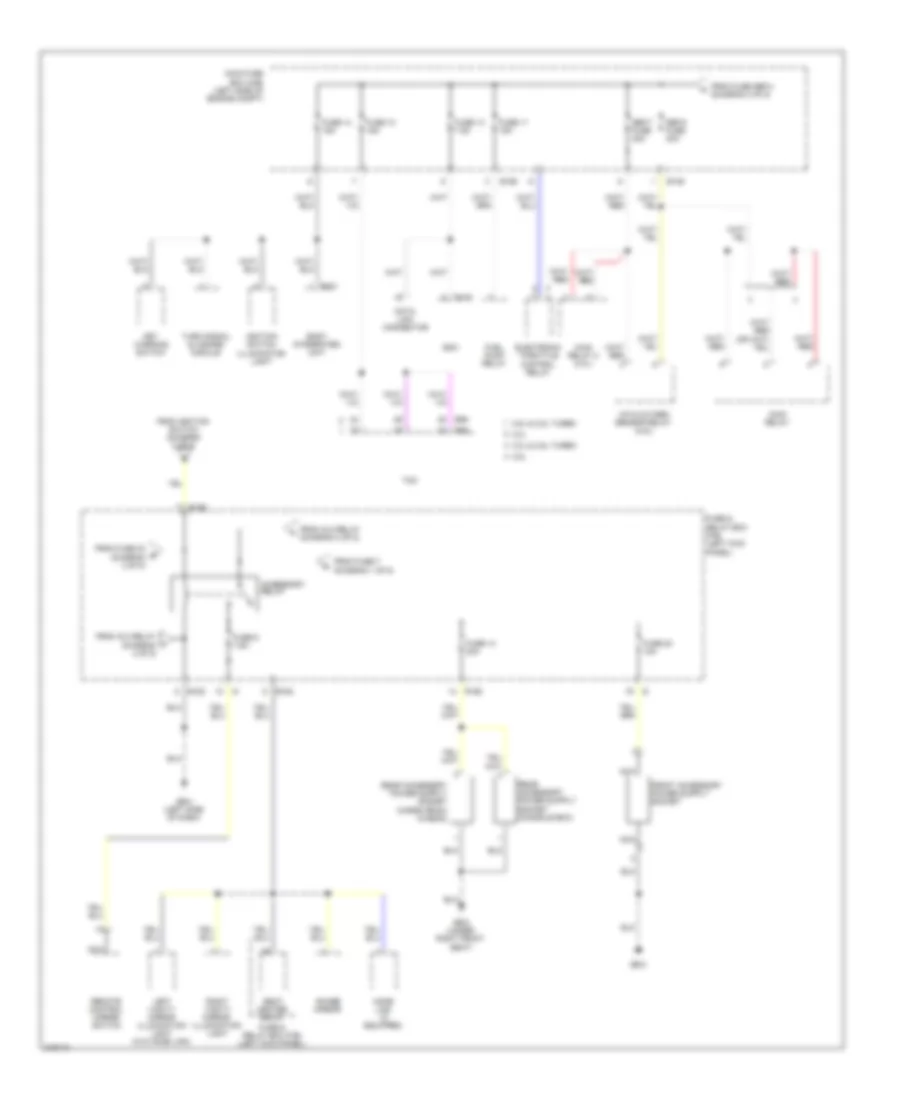 Power Distribution Wiring Diagram 4 of 5 for Subaru Legacy R Limited 2009