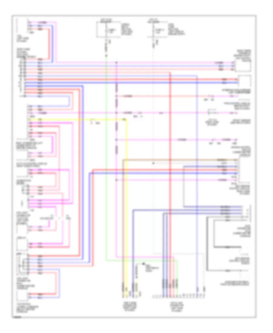 Computer Data Lines Wiring Diagram for Subaru Tribeca Premium 2012