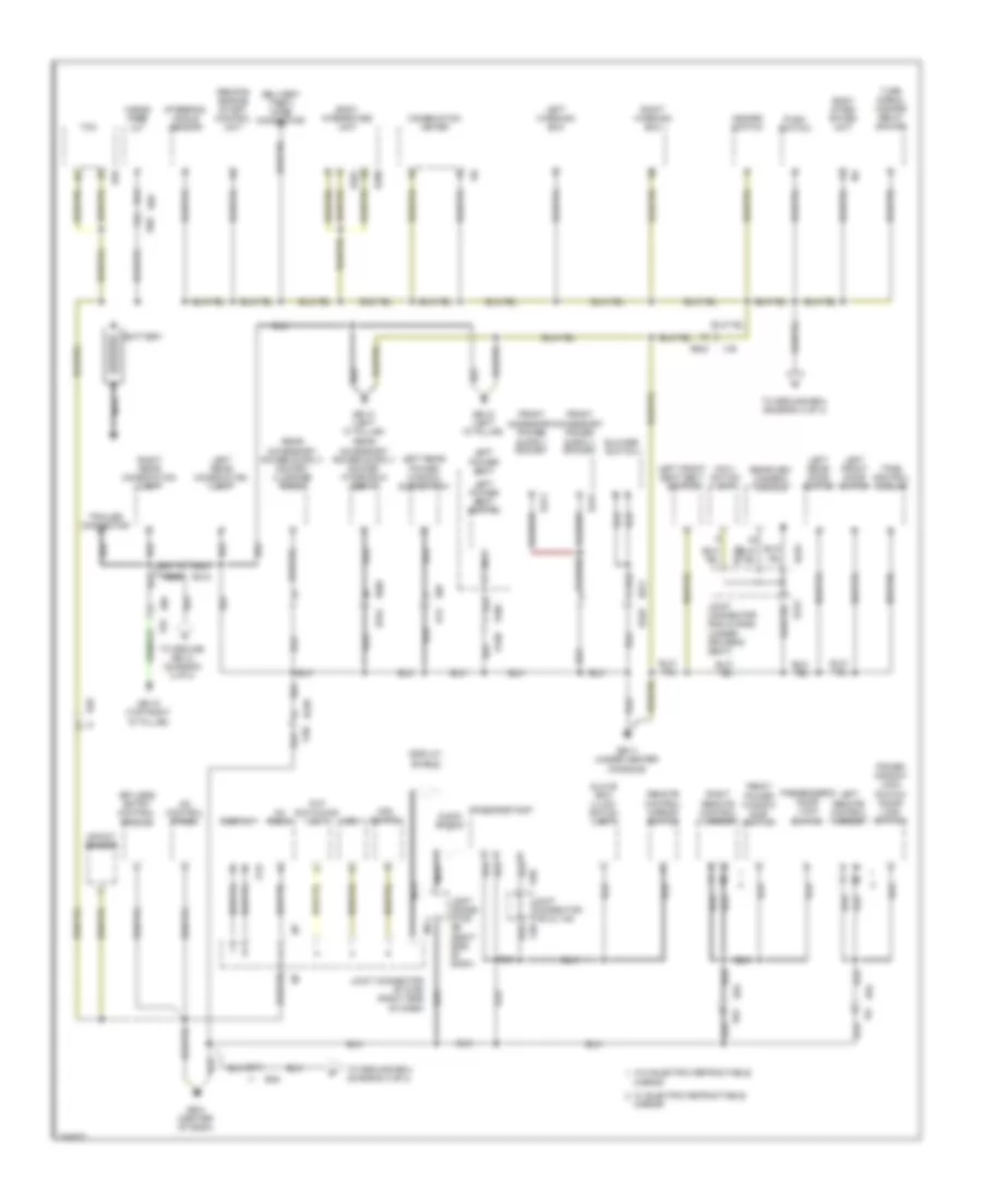 Ground Distribution Wiring Diagram 1 of 3 for Subaru Tribeca Premium 2012
