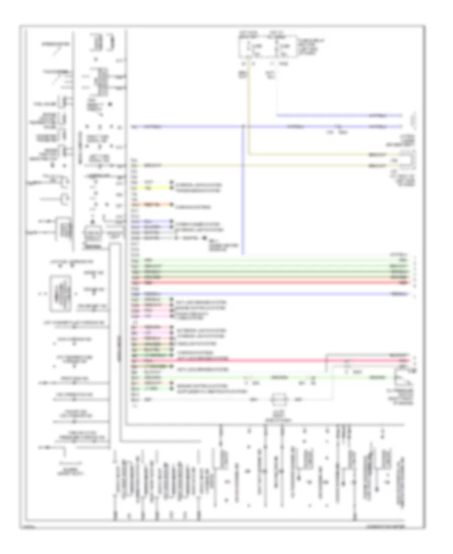 Instrument Cluster Wiring Diagram 1 of 2 for Subaru Tribeca Premium 2012