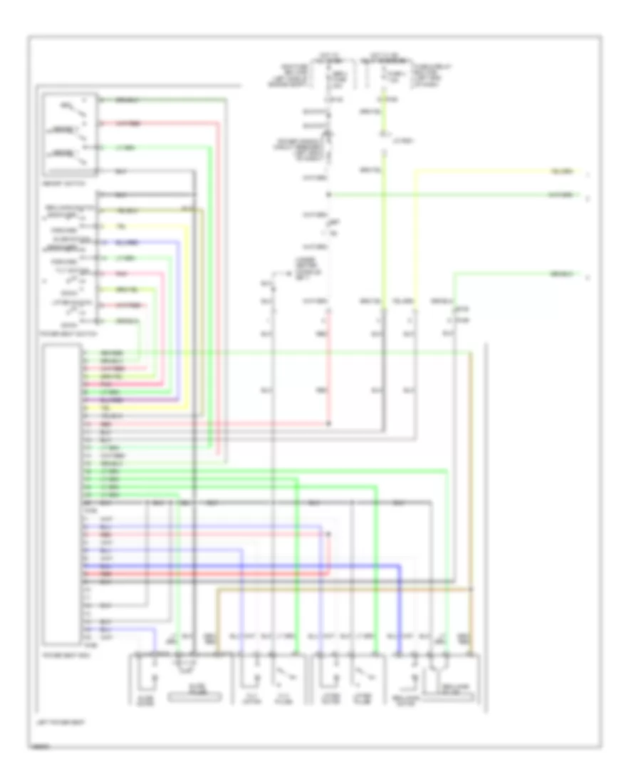 Memory Systems Wiring Diagram 1 of 2 for Subaru Tribeca Premium 2012