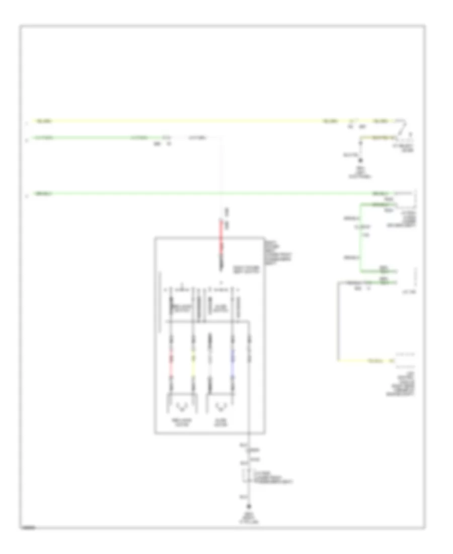 Memory Systems Wiring Diagram 2 of 2 for Subaru Tribeca Premium 2012
