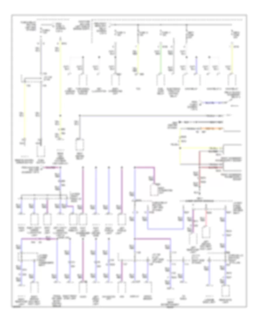 Power Distribution Wiring Diagram 4 of 4 for Subaru Tribeca Premium 2012
