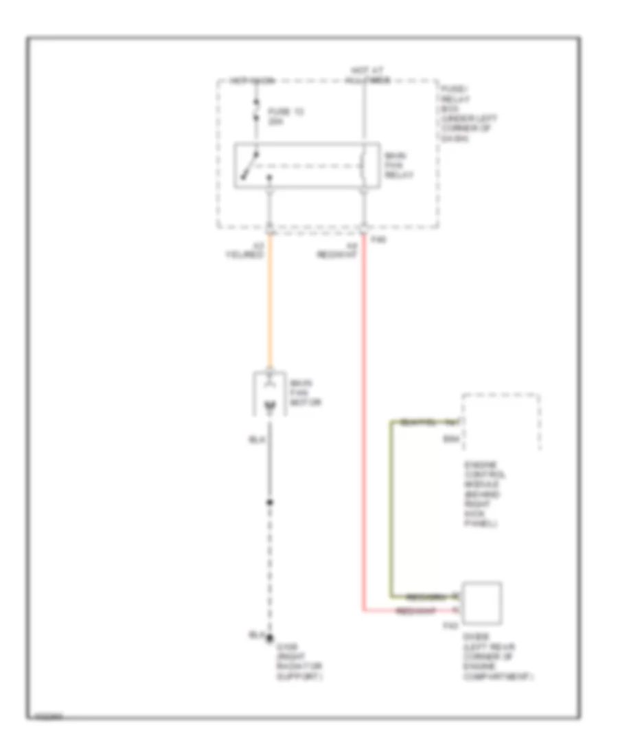Cooling Fan Wiring Diagram without A C for Subaru Impreza L 1993