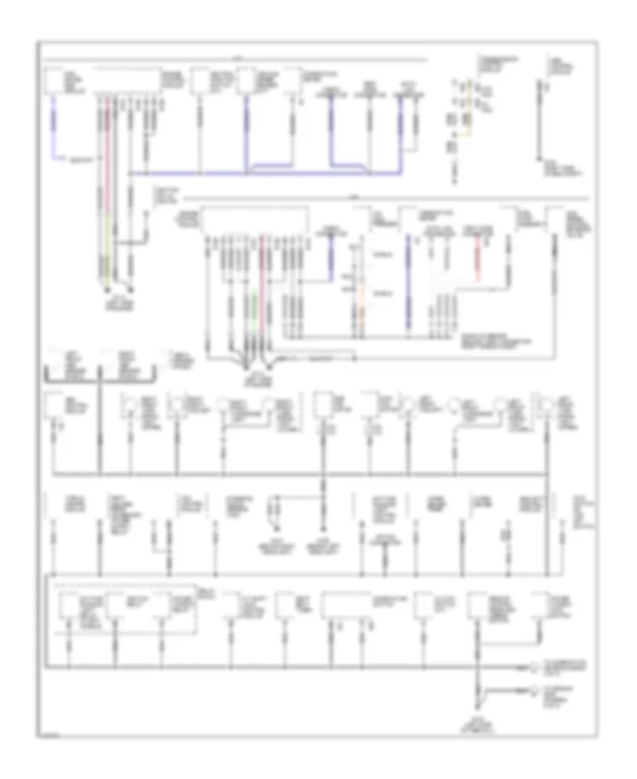 Ground Distribution Wiring Diagram 1 of 2 for Subaru Legacy GT 2001