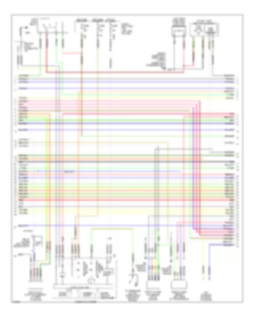 2.5L, Engine Performance Wiring Diagram (2 of 4) for Subaru Outback R VDC Limited 2006