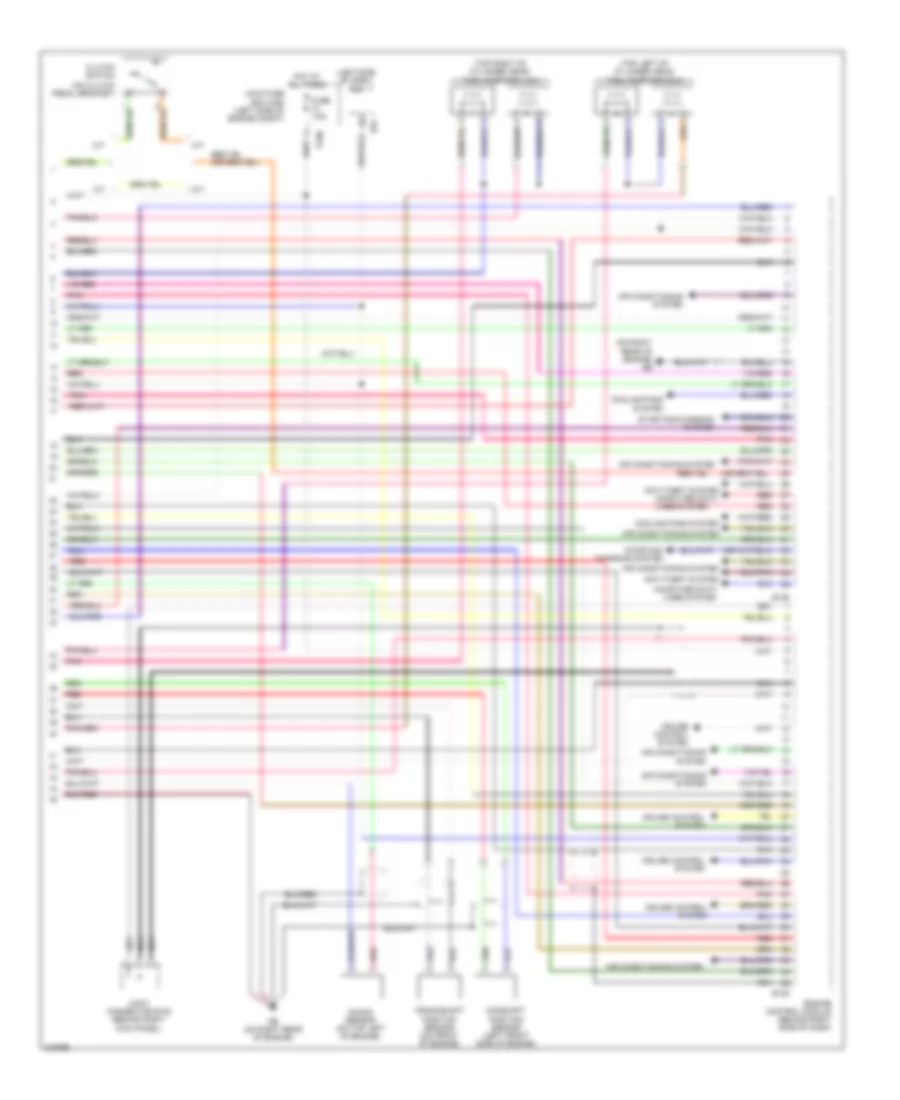 2.5L, Engine Performance Wiring Diagram (4 of 4) for Subaru Outback R VDC Limited 2006
