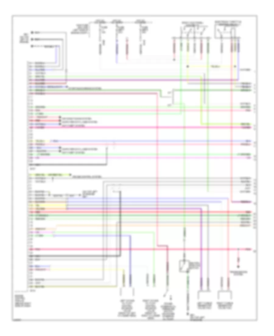 2.5L Turbo, Engine Performance Wiring Diagram (1 of 4) for Subaru Outback R VDC Limited 2006