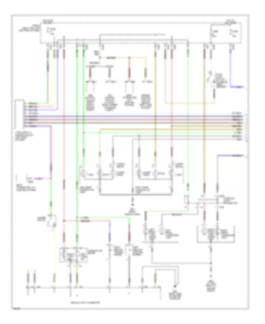Exterior Lamps Wiring Diagram 1 of 2 for Subaru Outback R VDC Limited 2006