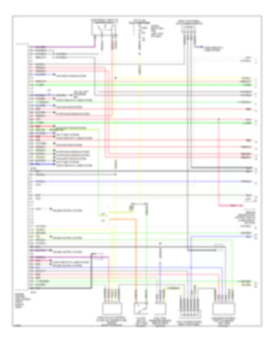 2.5L Turbo, Engine Performance Wiring Diagram (1 of 5) for Subaru Outback i 2009