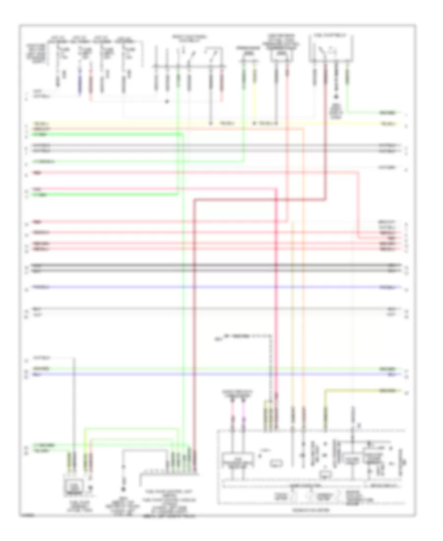 2.5L Turbo, Engine Performance Wiring Diagram (2 of 5) for Subaru Outback i 2009