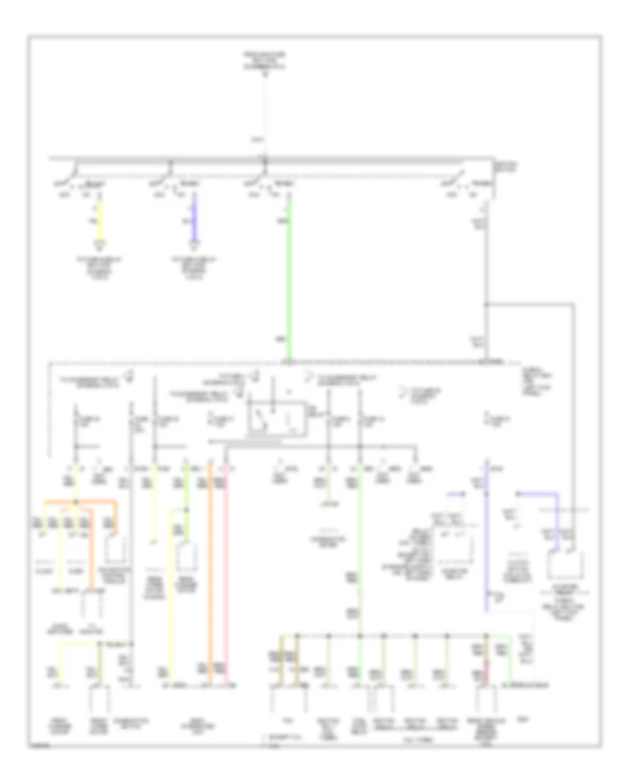 Power Distribution Wiring Diagram 2 of 5 for Subaru Outback i 2009