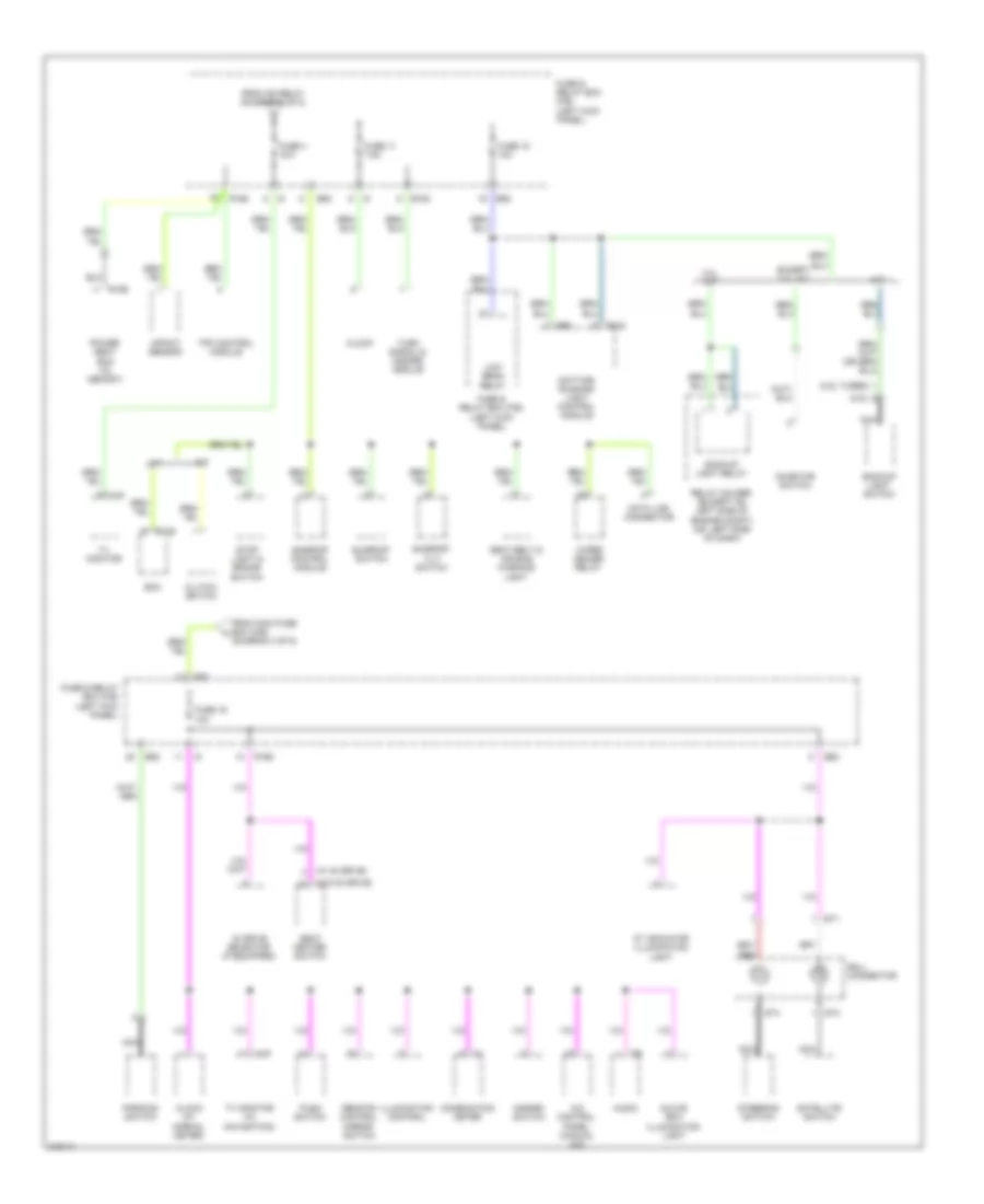 Power Distribution Wiring Diagram (5 of 5) for Subaru Outback i 2009