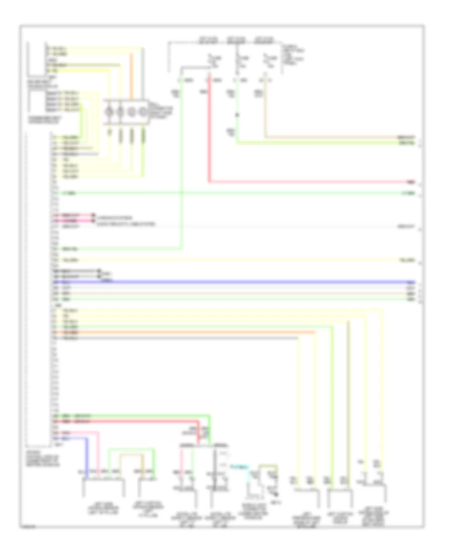 Supplemental Restraints Wiring Diagram 1 of 2 for Subaru Outback i 2009