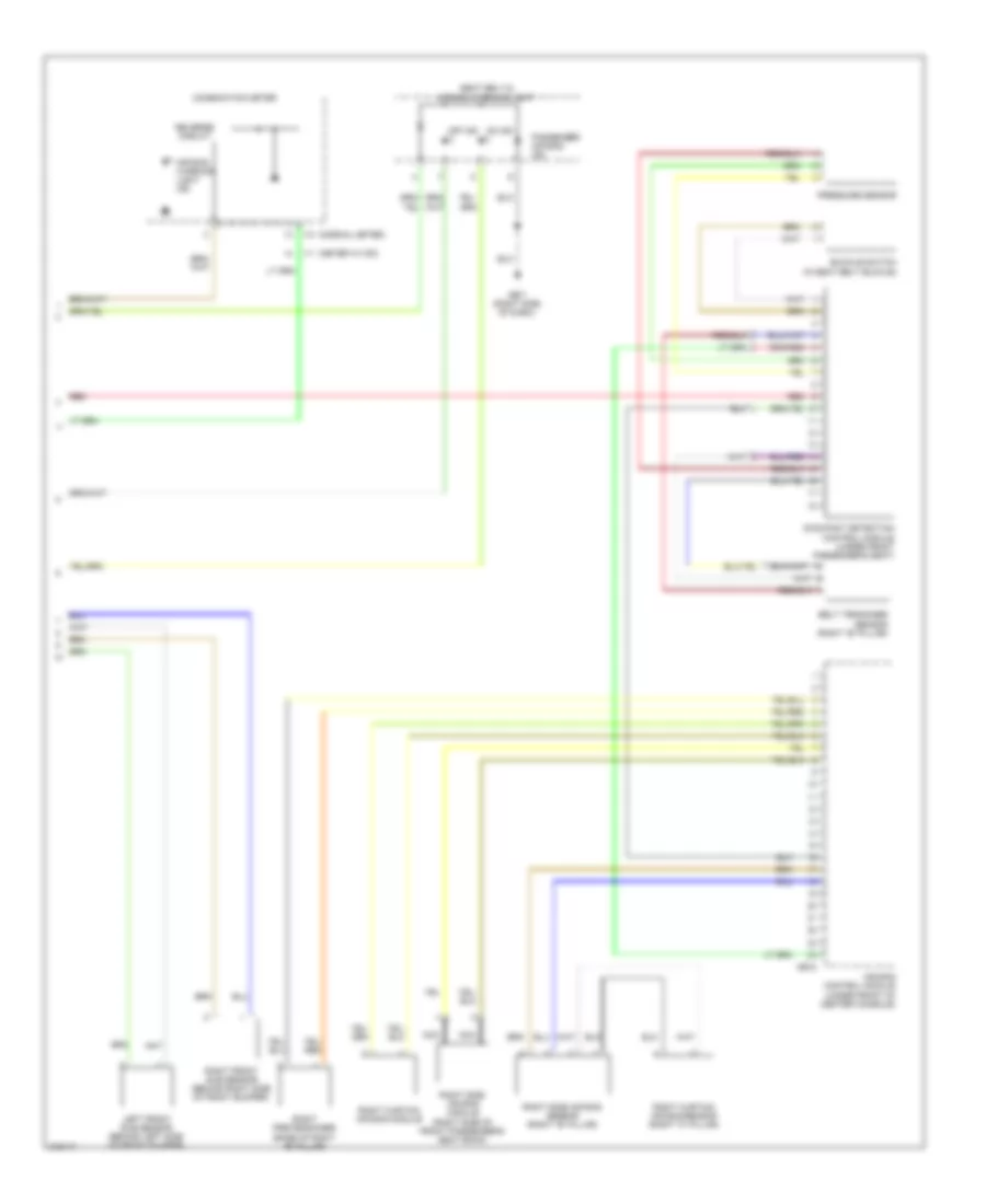 Supplemental Restraints Wiring Diagram 2 of 2 for Subaru Outback i 2009