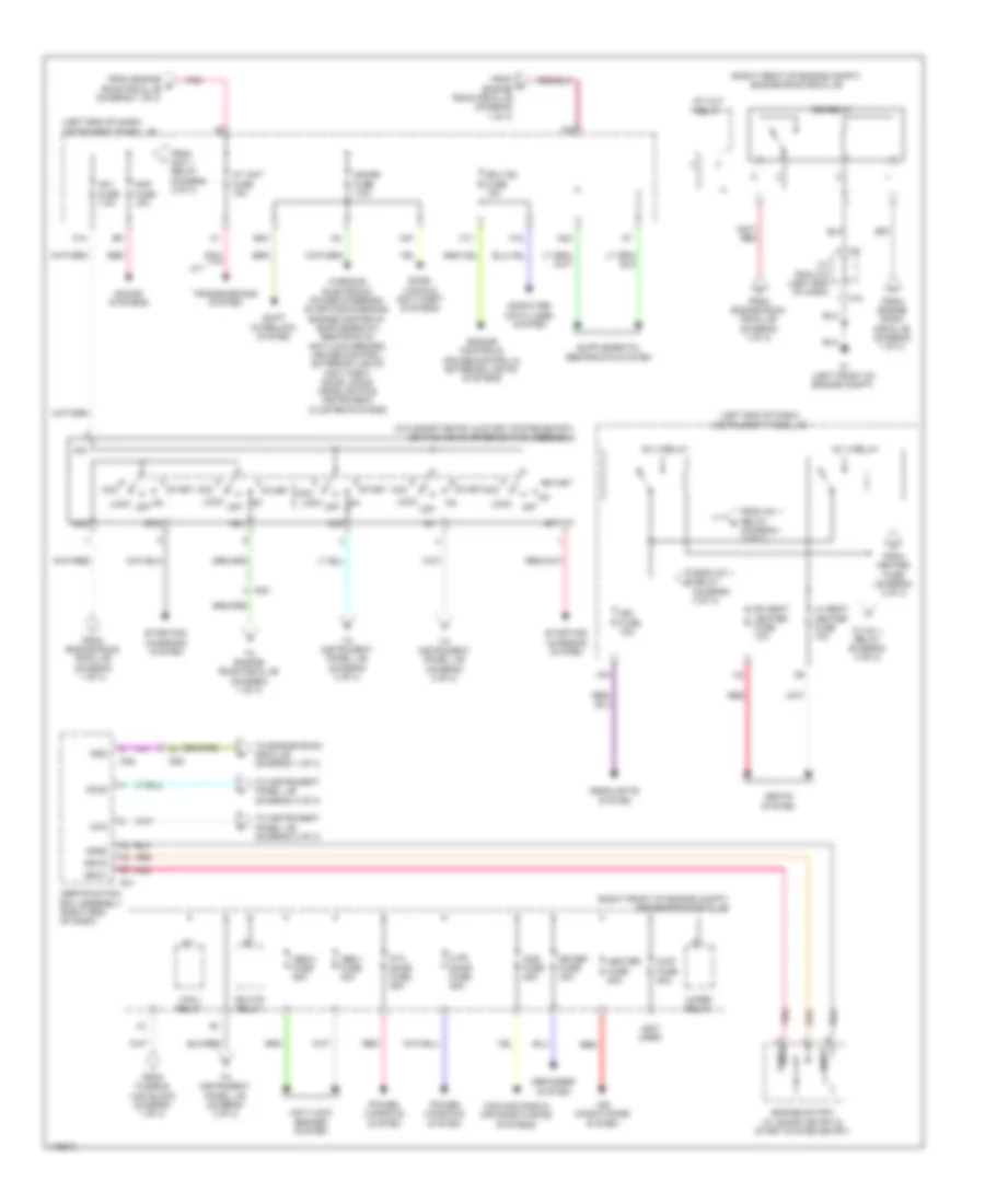 Power Distribution Wiring Diagram (2 of 3) for Subaru BRZ Limited 2013