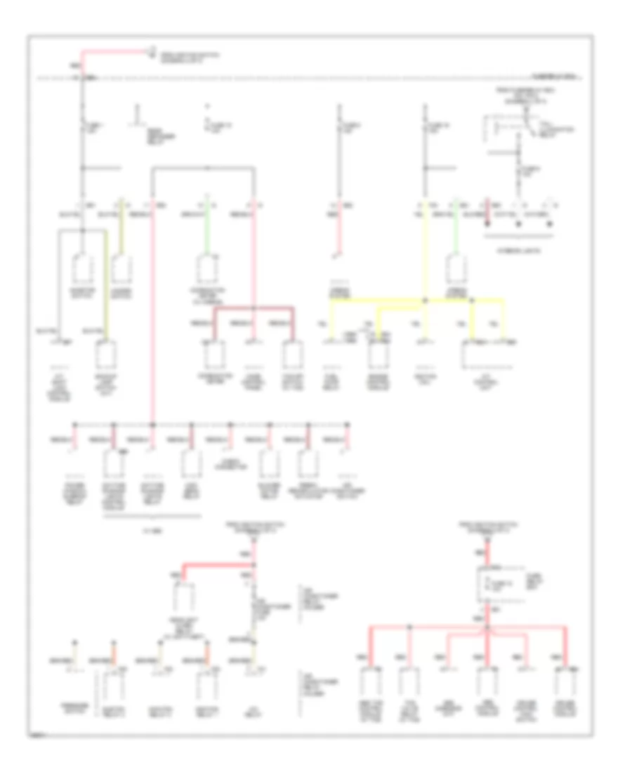 Power Distribution Wiring Diagram (3 of 3) for Subaru Legacy Outback 1995