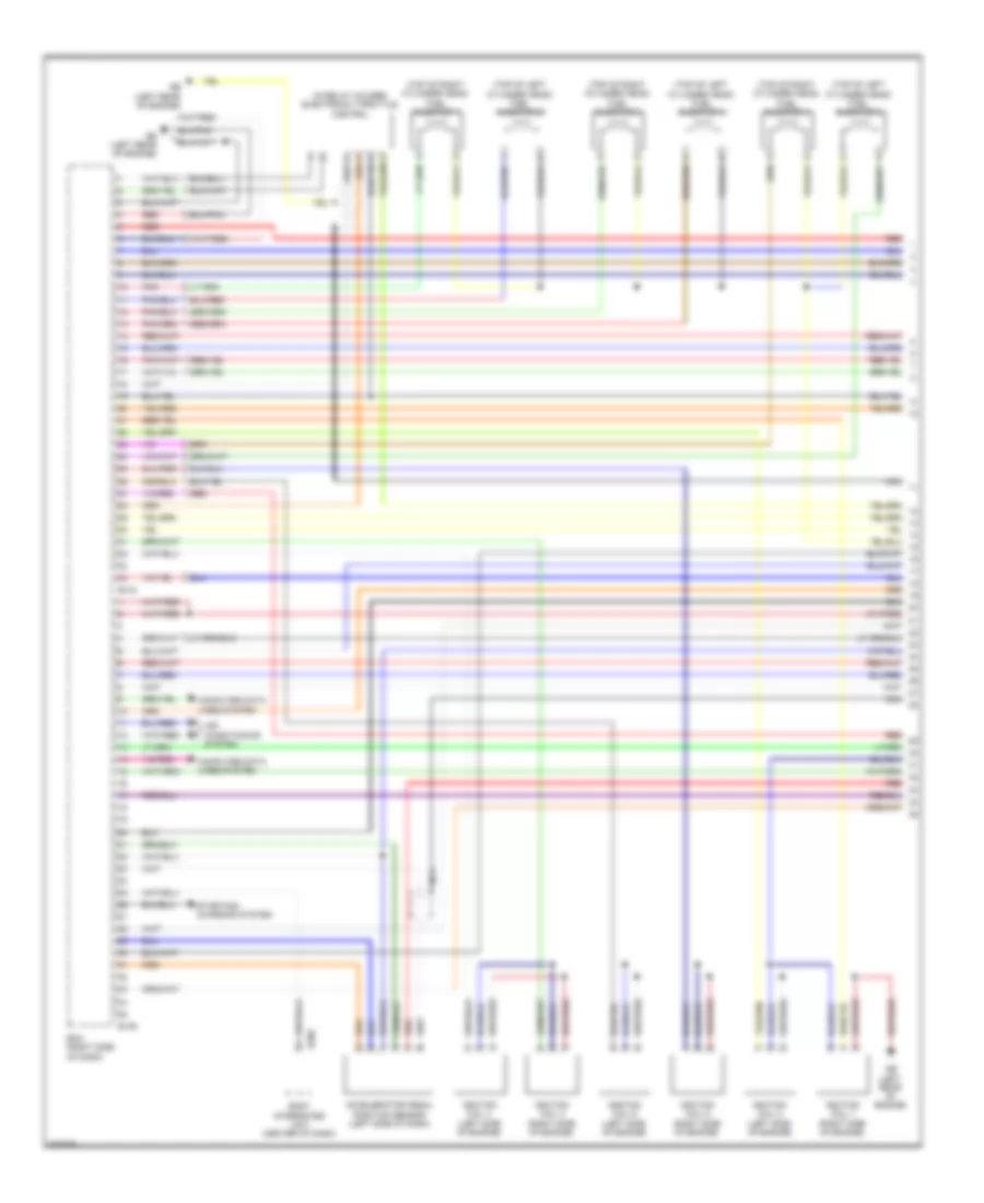 3.6L, Engine Performance Wiring Diagram (1 of 5) for Subaru Legacy GT Limited 2010