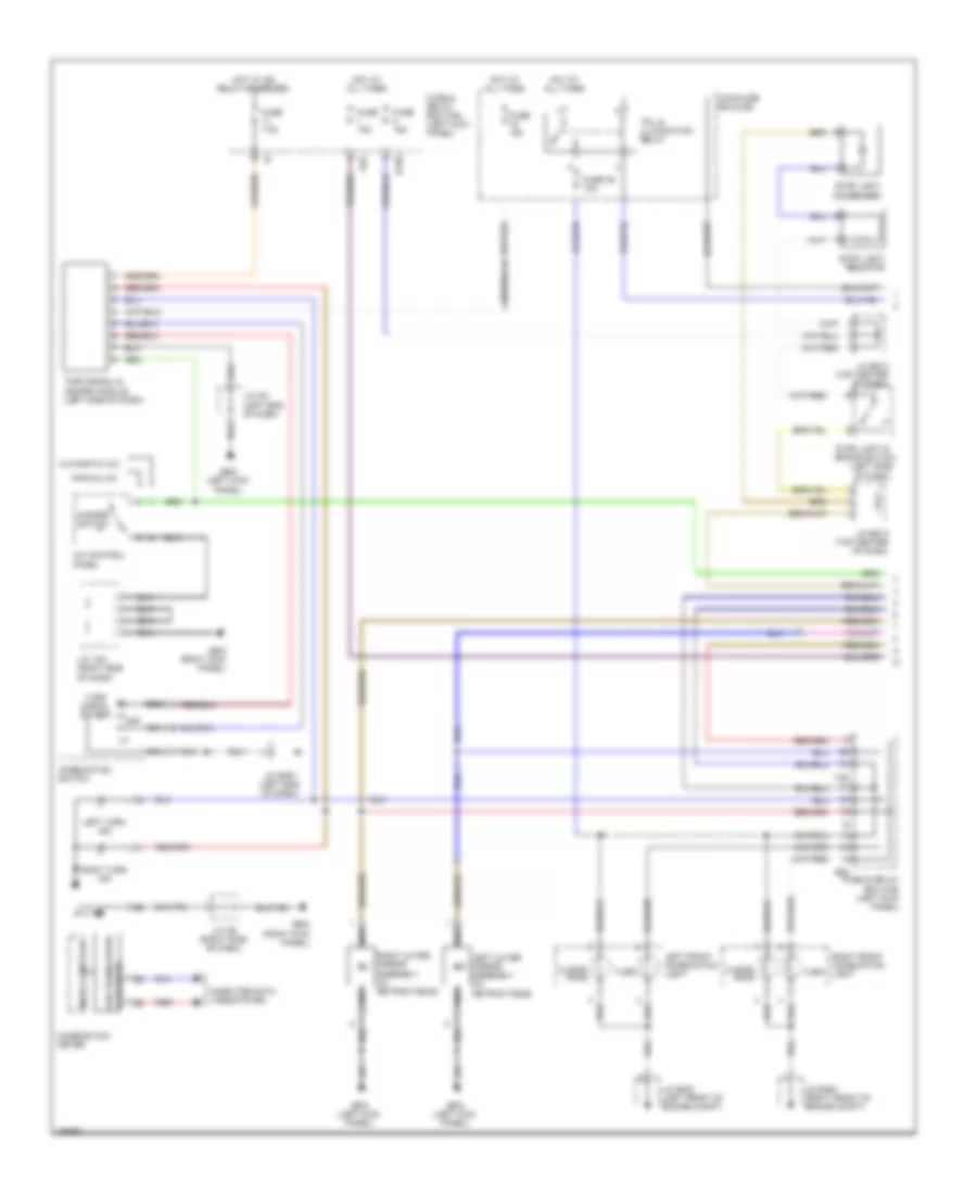 Exterior Lamps Wiring Diagram 1 of 2 for Subaru Legacy GT Limited 2010