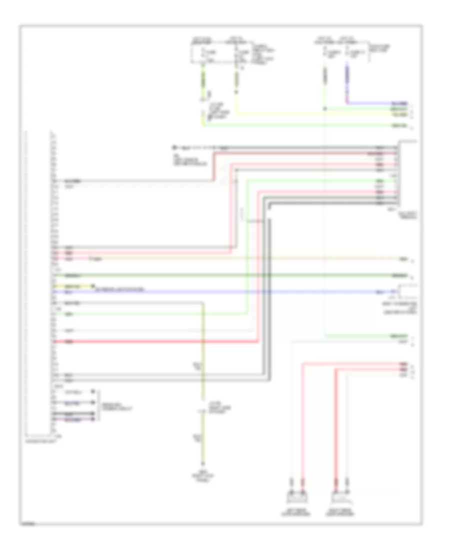 Navigation Wiring Diagram 1 of 2 for Subaru Legacy GT Limited 2010