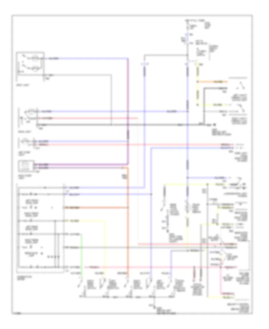 Courtesy Lamps Wiring Diagram for Subaru Legacy GT Limited 2001