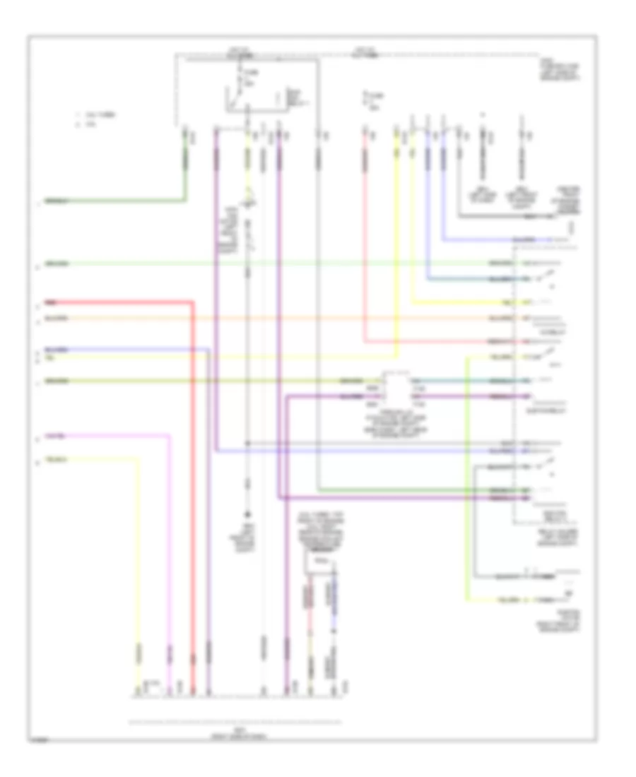 2.5L Turbo, Automatic AC Wiring Diagram (3 of 3) for Subaru Outback Limited 2009