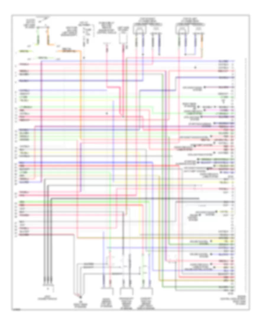 2.5L, Engine Performance Wiring Diagram (4 of 4) for Subaru Outback Limited 2009