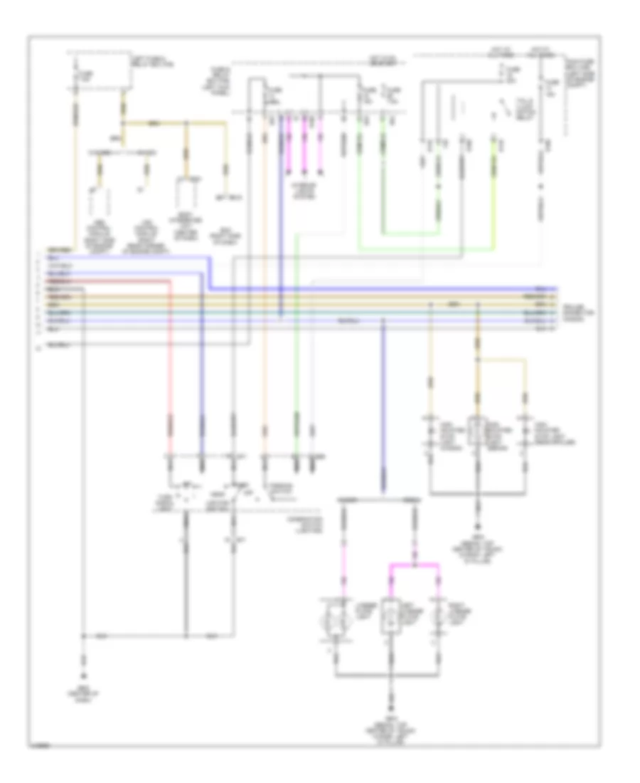 Exterior Lamps Wiring Diagram (2 of 2) for Subaru Outback Limited 2009